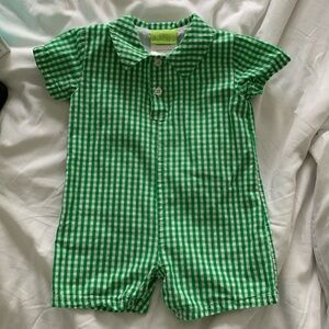 Classic Whimsy gingham shortall